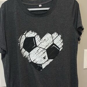 Girls Soccer Gray T-Shirt